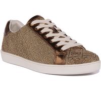 Guess Rosalia Zapatillas De Mezclilla Con Strass Beige Para Mujeres EU 36-42
