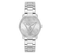 Guess Roxy GW0987L1 - Reloj de Pulsera para Mujer (Acero Inoxidable, 36 mm, 3 Bares), Color Plateado
