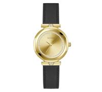 GUESS Rumour GW0689L2 Reloj de pulsera de piel para mujer, dorado, Correa