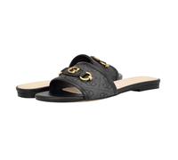 GUESS Hammi, Sandalias Planas Mujer, Negro 001, 38.5 EU