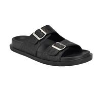 Guess Sandalia Verone para hombre, Black Black Logo Multi 002, 42 EU
