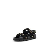 GUESS Sandalias con hebilla 'FLORIZI' oro / negro 39 oro / negro