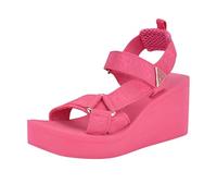 Guess Sandalias de cuña Daysa para mujer, Logotipo rosa claro 680, 41 EU