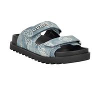Guess Sandalias Fabulon para mujer, Meduim Blue Denim 420, 40 EU