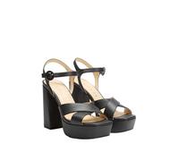 Guess Sandalias Vallenn para Mujer, Negro (Black 002), 37 EU