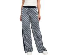 GUESS Sarah - Pantalón largo recto con logotipo de 4 g para mujer, 4 g Rhombus Ocean Jacquard, Small