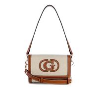 GUESS Sebina Flap Shoulder Bag, Bolso Bandolera Mujeres, Natural/Caramelo, Talla única