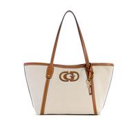Guess Bolso de Hombro Sebina con Colgante y Logotipo Beige Multi n/a