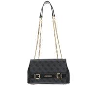 GUESS Sestri Logo Convertible Flap Crossbody Bag Coal Logo