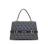 GUESS Sestri Logo Top Handle Flap Bag Coal Logo