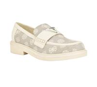 GUESS Shatha, Mocasín Mujer, Taupe Logo Multi, 37.5 EU