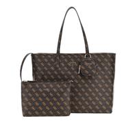 GUESS Power Play Large Tech Tote Brown Logo