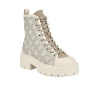 GUESS Shutter, Botas de Combate Mujer, Logotipo de Color Marfil, 38.5 EU