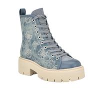 GUESS Shutter, Botas de Combate Mujer, Logotipo de Mezclilla Azul, 36 EU