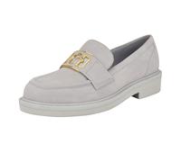 GUESS Shuttle, Mocasín Mujer, Gamuza Gris Claro 050, 38 EU
