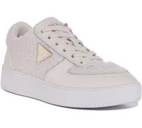 Guess Sidney Baskets 4G Logo Impreso Para Mujeres En Crema UK 3 - 8