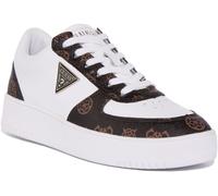 Guess Sidney Cestas 4G Logo Impreso Zapatilla Blanca Mujeres UK 3 - 8