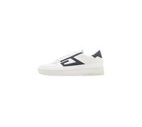 GUESS SILEA, Sneaker Hombre, Blanco Azul, 44 EU