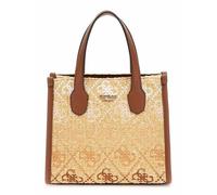 GUESS Silvana 2 Comp Mini Tote, Hand Bag Women, Logotipo de coñac, One Size