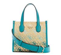 GUESS Silvana Mini Two Compartment Tote XS Teal Logo