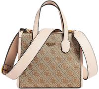 GUESS Silvana Mini Mujer 4G Logo Mango Aleta Bolsa En Lattee