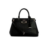GUESS Silvye Luxury Satchel Black, Negro