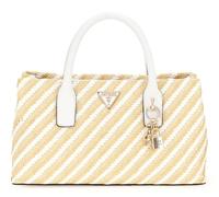 GUESS Simona Satchel Bag Natural/White