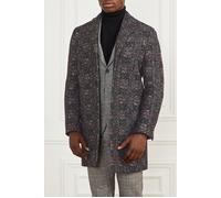 GUESS Single Breasted Coat Black/white/red Check Talla: S | Outlet | Hombre | Negro