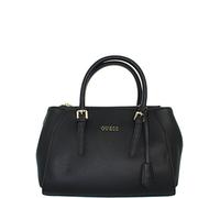 Guess Sissi Box Satchel, Bolso de Mano para Mujer, Negro (Nero), Talla Unica EU