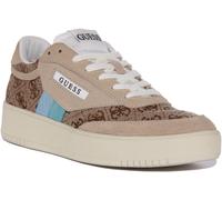 GUESS Sisty 4G Logo Zapatilla Informal Beige Marrón Mujer Ru 3-8