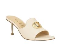GUESS Snapps, Sandalia con talón Mujer, Crema 150, 36.5 EU