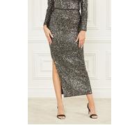 GUESS Sparkle The Dark Jet Black Mini Skirt Multi Talla: L | Faldas midi Outlet | Mujer | Negro