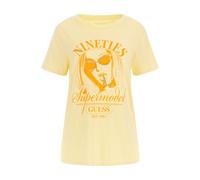 GUESS Ss 90s Supermodel Ea Tart Yellow Multi Talla: M | Camisetas de Seda Outlet | Mujer | Amarillo