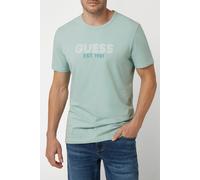 GUESS Ss Cn Classic Design Seafoam Mist Talla: L | Camisetas Outlet | Hombre
