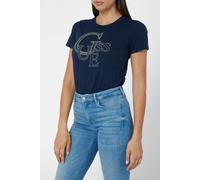 GUESS Ss Cn Studded Suiting Blue Talla: XS | Camisetas de Seda Outlet | Mujer | Azul
