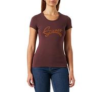 Guess SS Cn Tinca tee Camiseta, Rojo, XS para Mujer