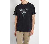 GUESS Ss Cn Treated Triang Jet Black A996 Talla: XL | Camisetas Outlet | Hombre | Negro