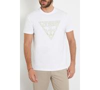 GUESS Ss Cn Triangle Embro Pure White Talla: XS | Chinos Outlet | Hombre | Blanco