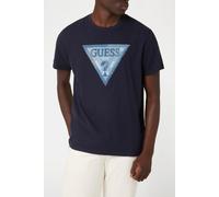 GUESS Ss Cn Triangle Patch Smart Blue Talla: M | Camisetas Outlet | Hombre | Azul