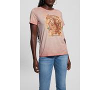GUESS Ss Tiger God Easy Te Satin Rose Multi Talla: L | Outlet | Mujer | Rosa