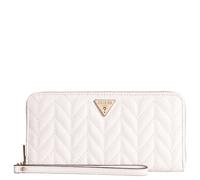 GUESS Monedero Stacey SLG Zip Around Wallet Cream White Crema