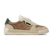 GUESS STRAVE Vintage CARRYOVER, Sneaker Hombre, Beige Y Marrón, 44 EU