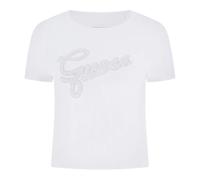 Guess- Studs Script Tee- Tops- Mujer- Blanco- M- Studs Script Tee