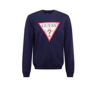 GUESS Sudadera 'Audley' marino / rojo / blanco L marino / rojo / blanco