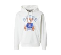 GUESS Sudadera azul / azul claro / marrón claro / blanco XXL EUR