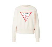 GUESS Sudadera beige claro / rojo / negro / blanco M beige claro / rojo / negro / blanco