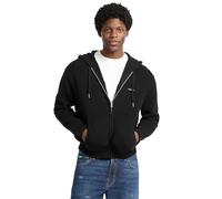 GUESS Sudadera con capucha acanalada y cremallera completa