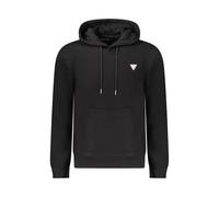 Guess- Sudadera con Capucha de Algodón Negro con Logo- Sweatshirts & Hoodies- Hombre- Negro- L- Sudadera con Capucha de Algodón Negro con Logo