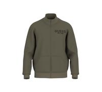 GUESS Sudadera con cremallera oliva / negro XL EUR