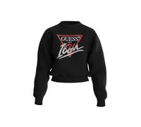 GUESS Sudadera con Logo Mujer, Negra W4YQ25 KB681 JBLK (FR/ES, Letras, L, Regular, Regular, Negro)